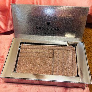 Kate Spade Tinsel Boxed Large Slim Card Holder